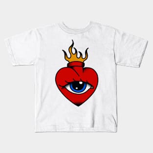 Tattoo Heart Kids T-Shirt